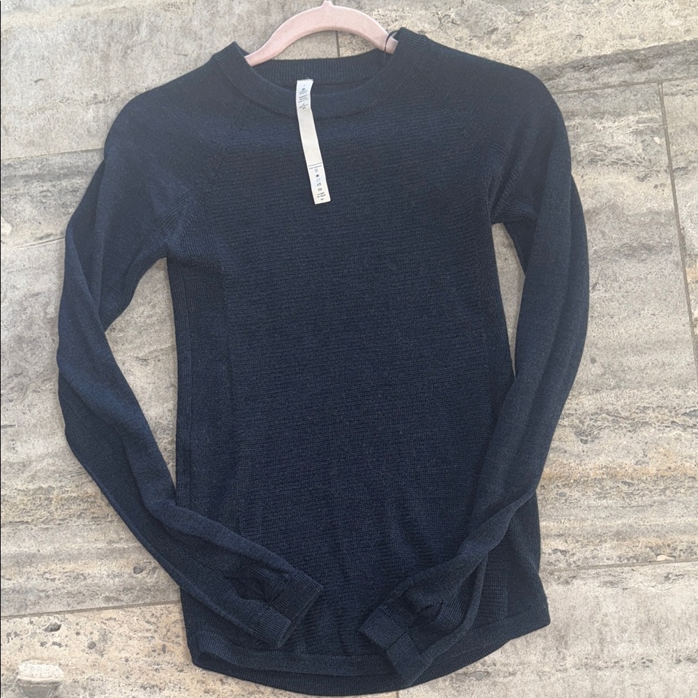 Lululemon Athletica Dark Blue Merino Wool Sweater